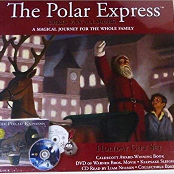 THE POLAR EXPRESS 30th Anniversary Holiday Gift DVD Book & Bell - Picture 1 of 9